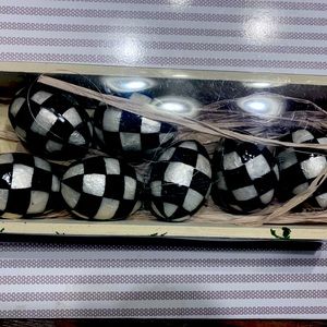 Mackenzie Childs Easter Egg ornaments